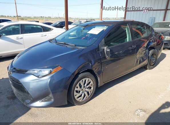 2T1BURHE0KC172295 2019 TOYOTA COROLLA Blue Առջևի ձախ երեք քառորդ տեսարան