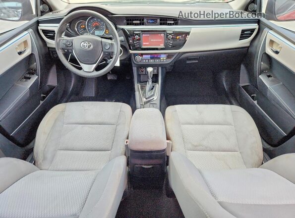 2T1BURHE1GC528843 2016 TOYOTA COROLLA Red წინა პანელის ხედი