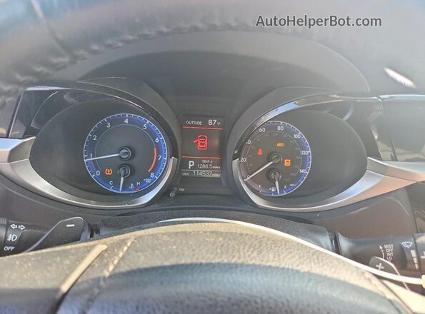 2T1BURHE1GC529488 2016 TOYOTA COROLLA Black Instrument cluster view