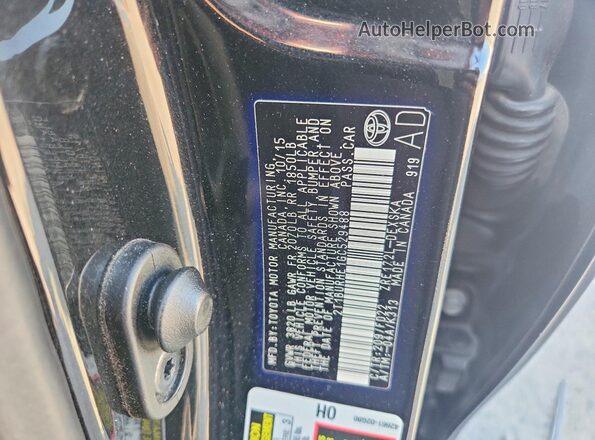 2T1BURHE1GC529488 2016 TOYOTA COROLLA Black Engine compartment view