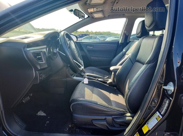 2T1BURHE1GC529488 2016 TOYOTA COROLLA Black Front interior view