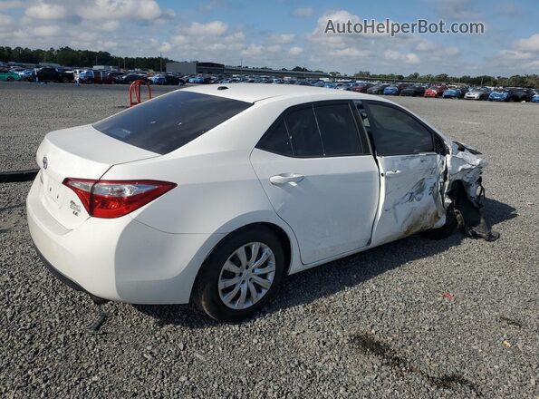 2T1BURHE1GC530687 2016 TOYOTA COROLLA Белый Задняя правая четверть