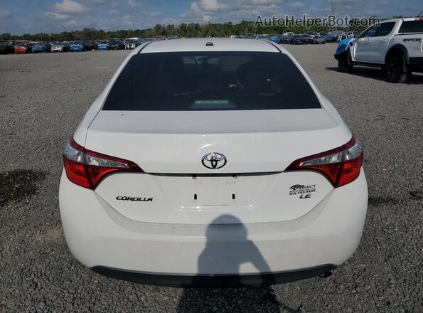 2T1BURHE1GC530687 2016 TOYOTA COROLLA Белый Вид сзади