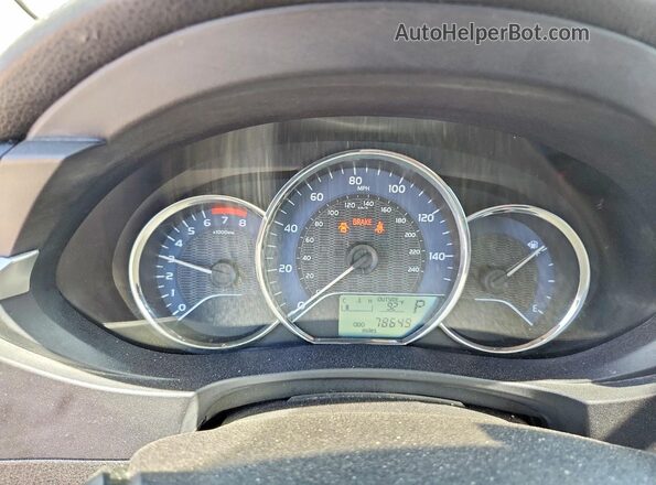 2T1BURHE1GC562491 2016 TOYOTA COROLLA Белый Вид щитка приборов