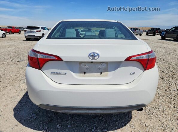 2T1BURHE1GC562491 2016 TOYOTA COROLLA Белый Вид сзади