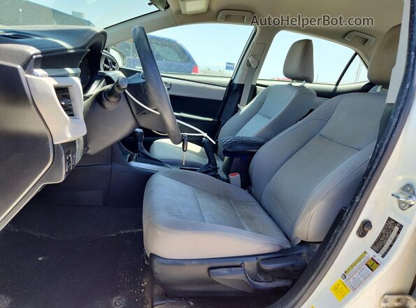 2T1BURHE1GC562491 2016 TOYOTA COROLLA Белый Вид салона спереди