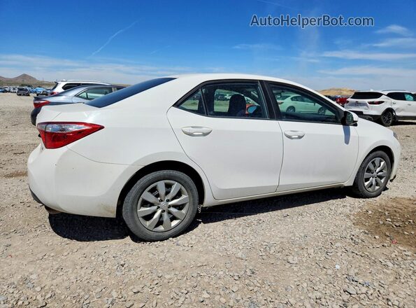 2T1BURHE1GC562491 2016 TOYOTA COROLLA Белый Задняя правая четверть