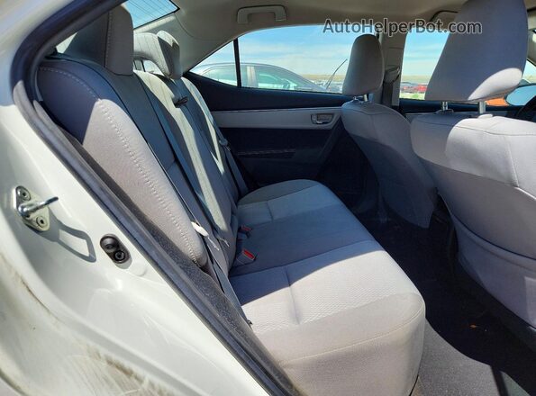 2T1BURHE1GC562491 2016 TOYOTA COROLLA Белый Вид задних сидений