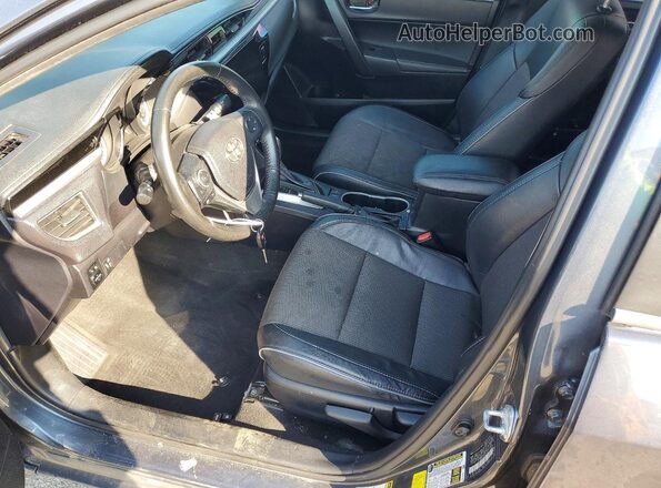 2T1BURHE1GC563463 2016 TOYOTA COROLLA Charcoal Widok wnętrza z przodu