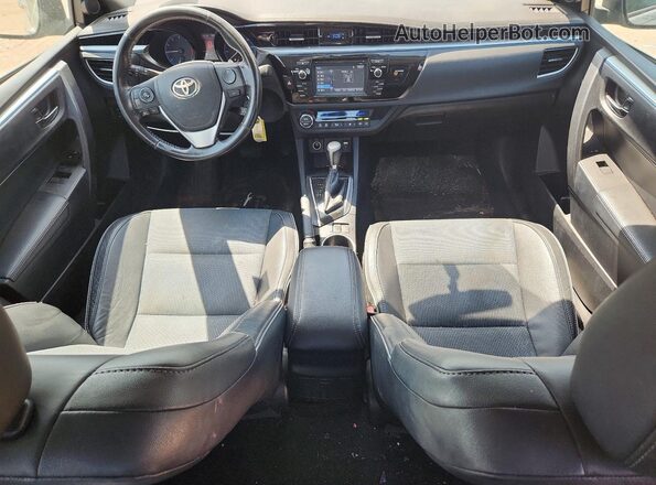 2T1BURHE1GC564032 2016 TOYOTA COROLLA Silver წინა პანელის ხედი