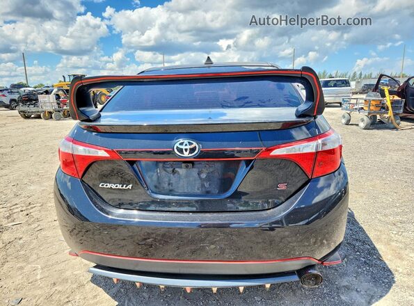 2T1BURHE1GC566993 2016 TOYOTA COROLLA Black უკანა ხედი