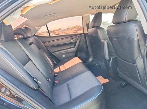 2T1BURHE1GC566993 2016 TOYOTA COROLLA Black უკანა სავარძლების ხედი