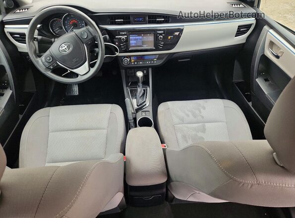 2T1BURHE1GC576617 2016 TOYOTA COROLLA Gray Առջևի վահանակի տեսք