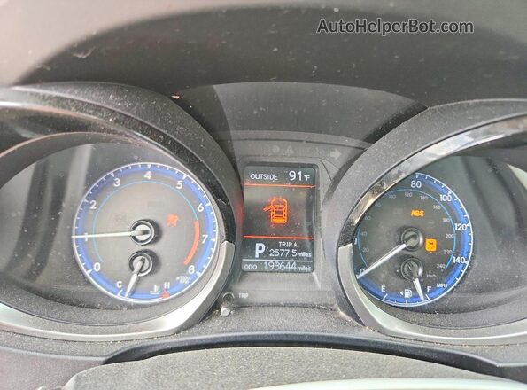 2T1BURHE1GC586600 2016 TOYOTA COROLLA Gray Vista del cuadro de instrumentos