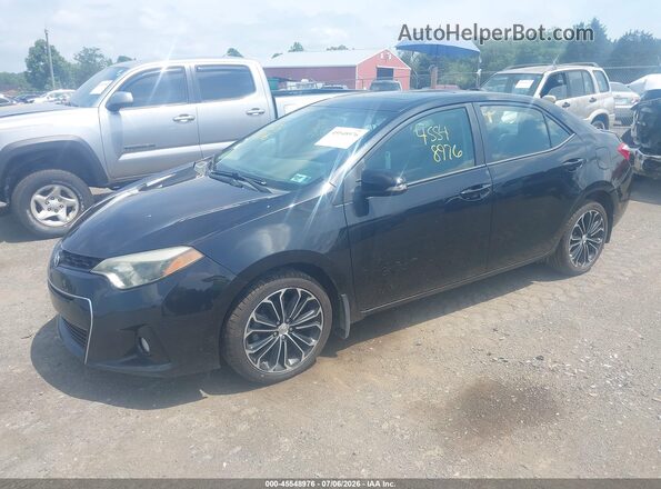 2T1BURHE1GC592543 2016 TOYOTA COROLLA Black წინა მარცხენა ხედი სამი მეოთხედიდან