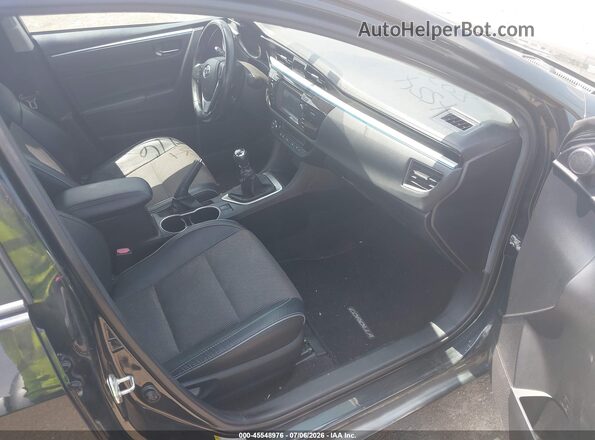 2T1BURHE1GC592543 2016 TOYOTA COROLLA Black წინა სალონის ხედი