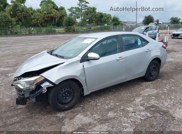 2T1BURHE1GC599489 2016 TOYOTA COROLLA Silver Przód lewy