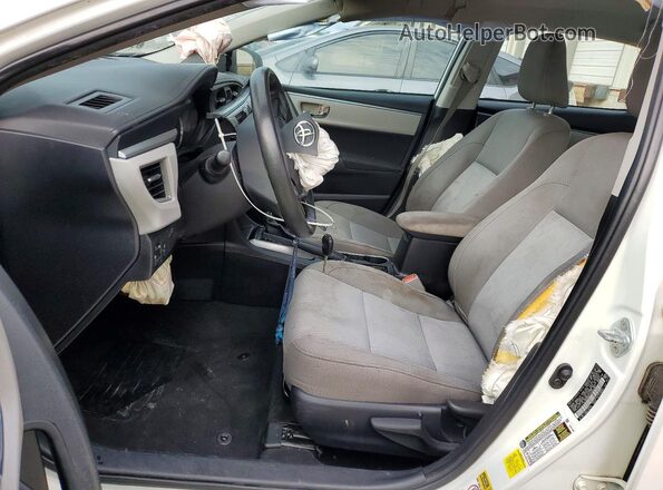 2T1BURHE1GC606165 2016 TOYOTA COROLLA White Front interior view