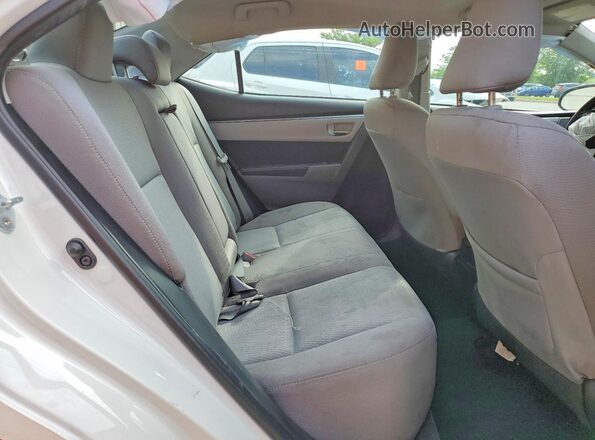 2T1BURHE1GC606165 2016 TOYOTA COROLLA White Rear seats view