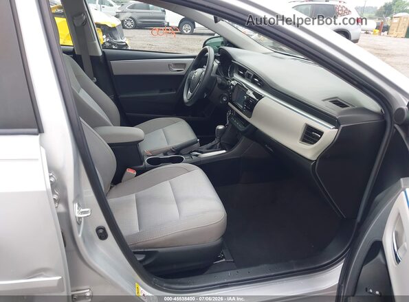 2T1BURHE1GC607705 2016 TOYOTA COROLLA Silver Սալոնի դիմացի տեսք