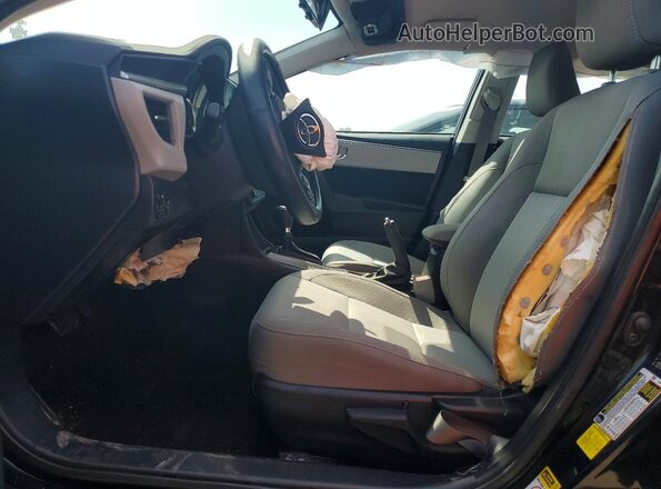 2T1BURHE1GC608529 2016 TOYOTA COROLLA Black წინა სალონის ხედი