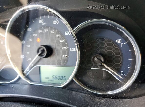 2T1BURHE1GC608529 2016 TOYOTA COROLLA Black ხელსაწყოთა პანელის ხედი