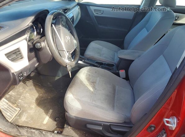 2T1BURHE1GC618039 2016 TOYOTA COROLLA Red Widok wnętrza z przodu