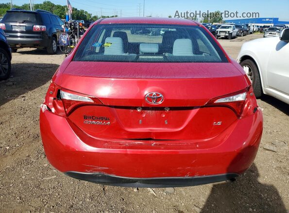 2T1BURHE1GC618039 2016 TOYOTA COROLLA Red Widok z tyłu