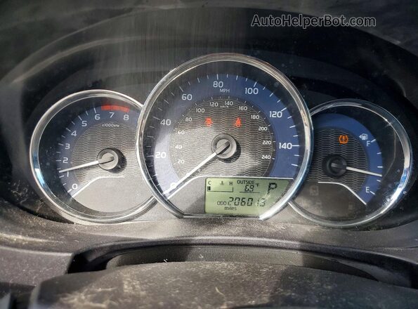 2T1BURHE1GC618039 2016 TOYOTA COROLLA Red Widok zestawu wskaźników