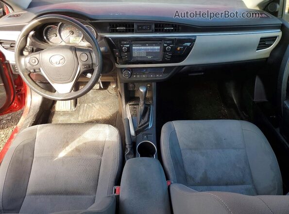 2T1BURHE1GC618039 2016 TOYOTA COROLLA Red Widok deski rozdzielczej
