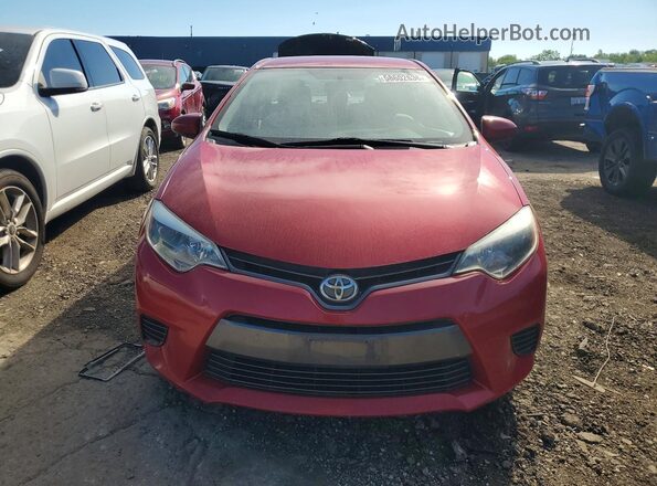2T1BURHE1GC618039 2016 TOYOTA COROLLA Red Widok z przodu