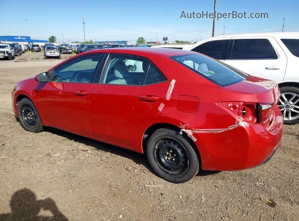 2T1BURHE1GC618039 2016 TOYOTA COROLLA Red Tył lewy