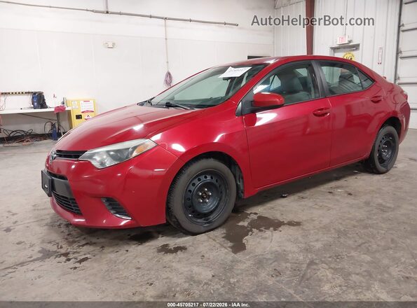 2T1BURHE1GC621152 2016 TOYOTA COROLLA Red Przód lewy