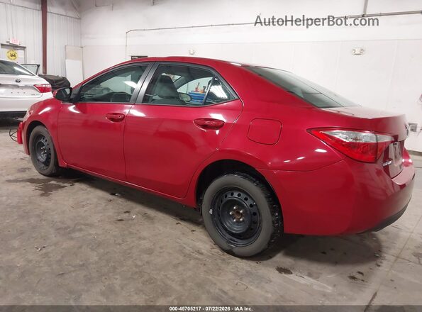 2T1BURHE1GC621152 2016 TOYOTA COROLLA Red Tył lewy