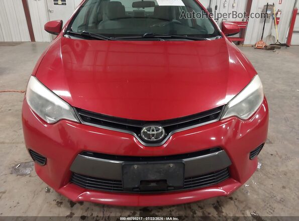 2T1BURHE1GC621152 2016 TOYOTA COROLLA Red Widok z przodu