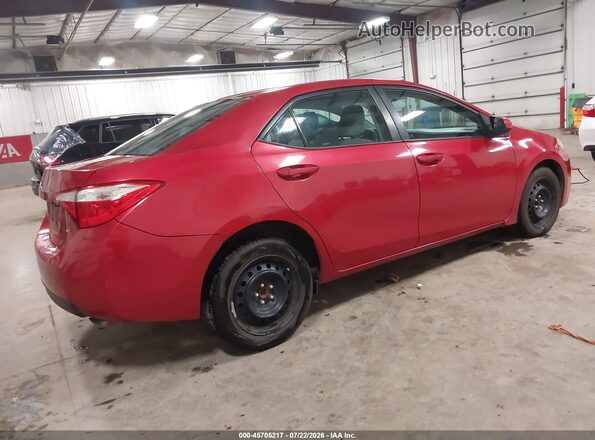 2T1BURHE1GC621152 2016 TOYOTA COROLLA Red Tył prawy