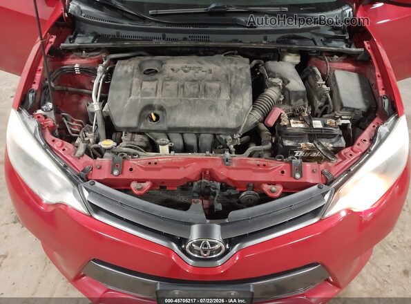 2T1BURHE1GC621152 2016 TOYOTA COROLLA Red Widok z tyłu