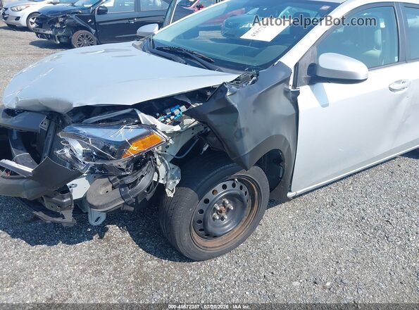 2T1BURHE1GC653633 2016 TOYOTA COROLLA Silver Դիմացի տեսք