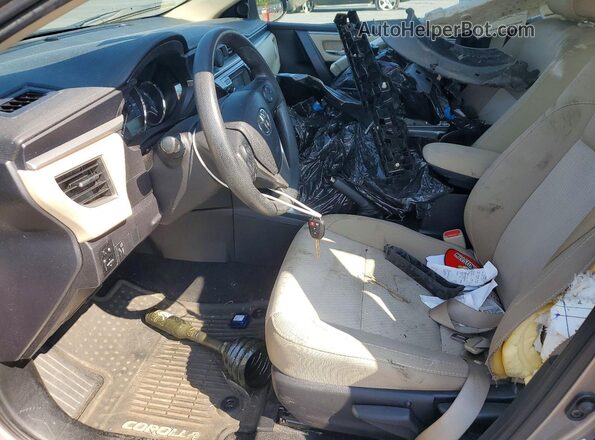 2T1BURHE1GC716326 2016 TOYOTA COROLLA Silver წინა სალონის ხედი