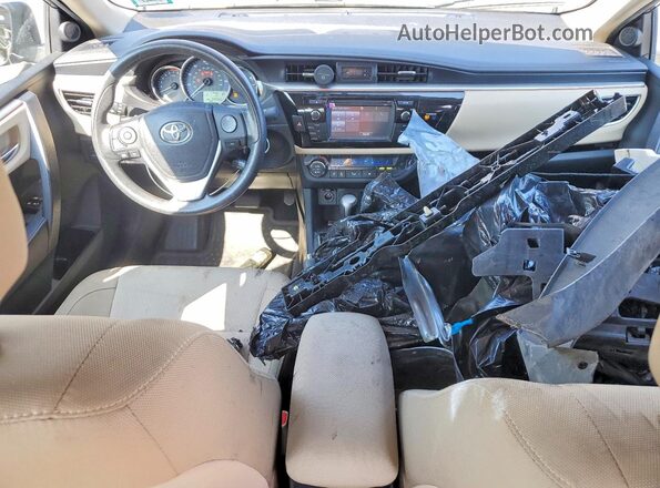 2T1BURHE1GC716326 2016 TOYOTA COROLLA Silver წინა პანელის ხედი