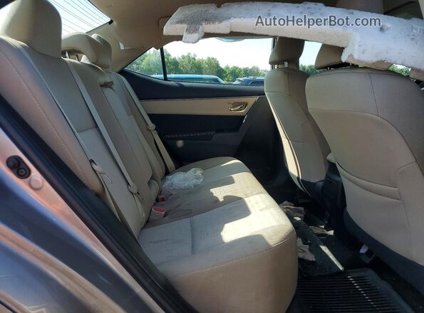 2T1BURHE1GC716326 2016 TOYOTA COROLLA Silver უკანა სავარძლების ხედი