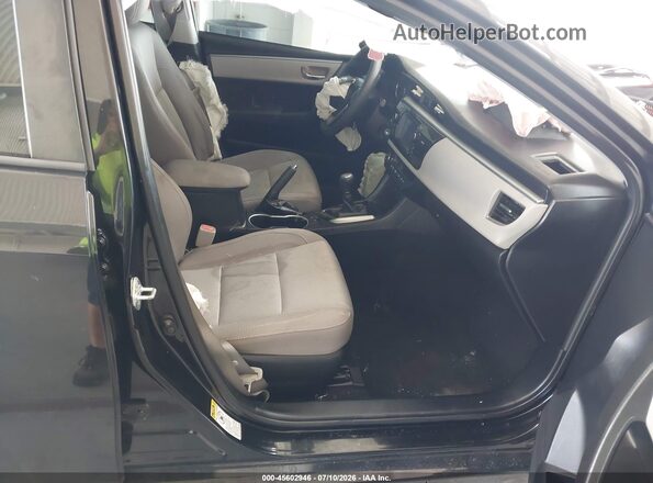 2T1BURHE1GC728394 2016 TOYOTA COROLLA Черный Вид салона спереди