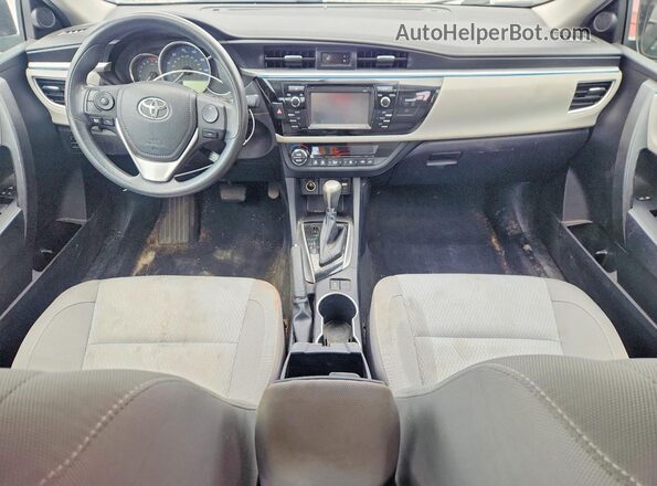 2T1BURHE1GC730842 2016 TOYOTA COROLLA Серый Вид панели приборов