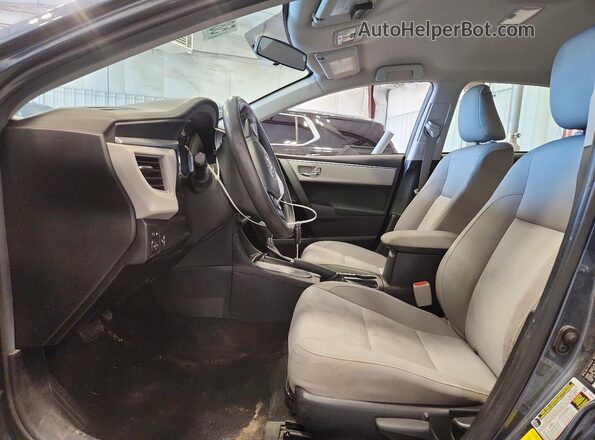 2T1BURHE1GC730842 2016 TOYOTA COROLLA Серый Вид салона спереди