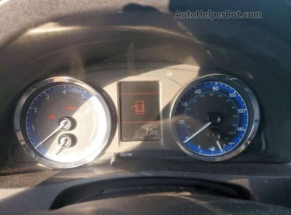 2T1BURHE1HC798821 2017 TOYOTA COROLLA Gray Vista del cuadro de instrumentos