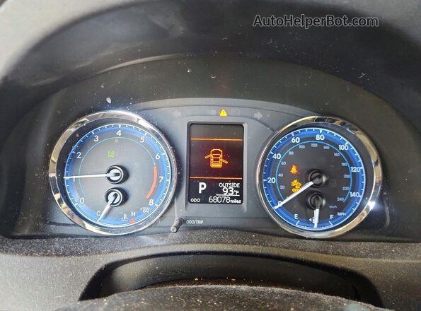 2T1BURHE1HC813057 2017 TOYOTA COROLLA Gray Vista del cuadro de instrumentos