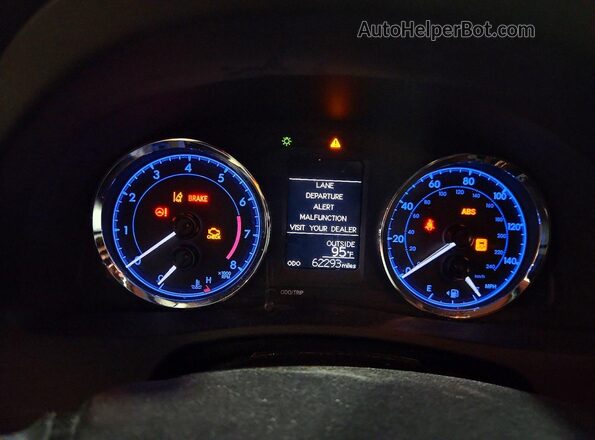 2T1BURHE1HC842946 2017 TOYOTA COROLLA Blue Вид щитка приладів