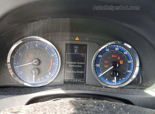 2T1BURHE1HC846463 2017 TOYOTA COROLLA Blue ხელსაწყოთა პანელის ხედი