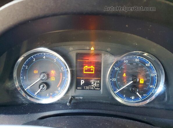 2T1BURHE1HC864784 2017 TOYOTA COROLLA Red Vista del cuadro de instrumentos