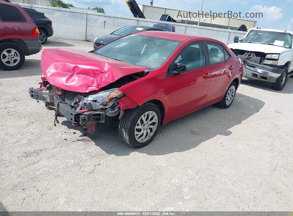 2T1BURHE1HC894268 2017 TOYOTA COROLLA Red Առջևի ձախ երեք քառորդ տեսարան